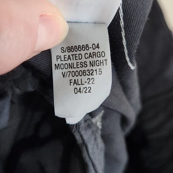 Gap Cotton High Rise Pleated Cargo Pants Trouser Black Size 6 Short Petite - Picture 9 of 12